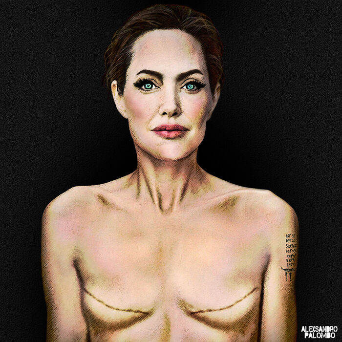 Milan Removed The Famous Mural With Angelina Jolie With Mastectomy Scars Painted By Alexsandro Polombo Milan Removed The Famous Mural With Angelina Jolie With Mastectomy Scars Painted By Alexsandro Polombo