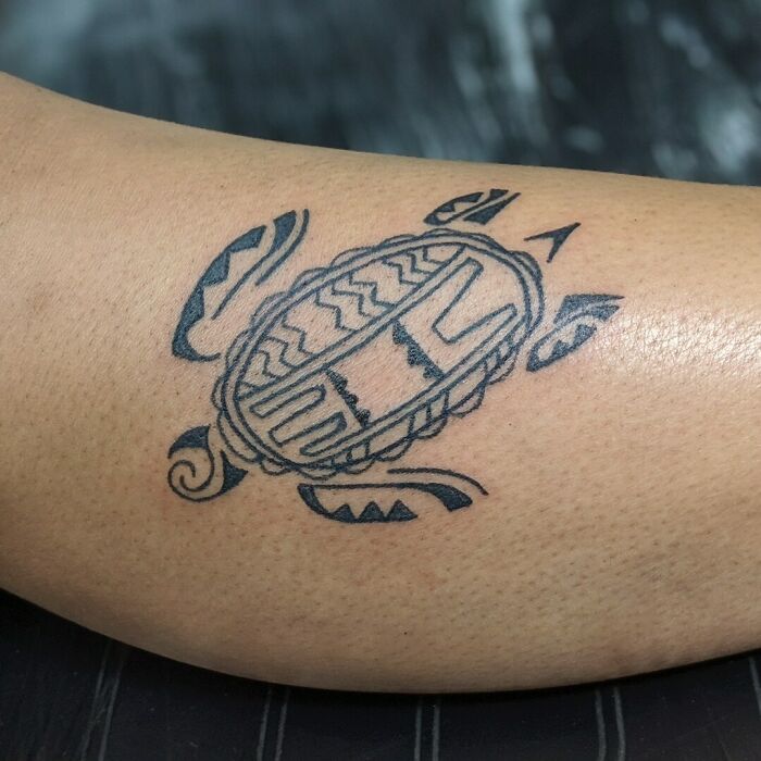Turtle Tribal Tattoo 
