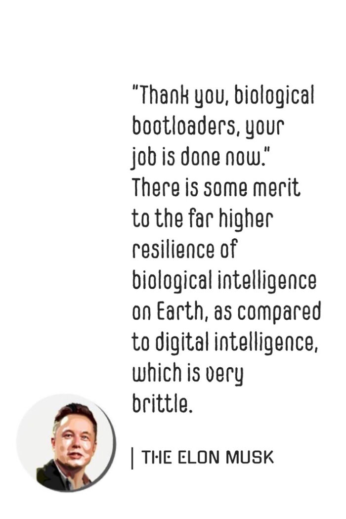 “Thank You, Biological Bootloaders, Your Job Is Done Now”