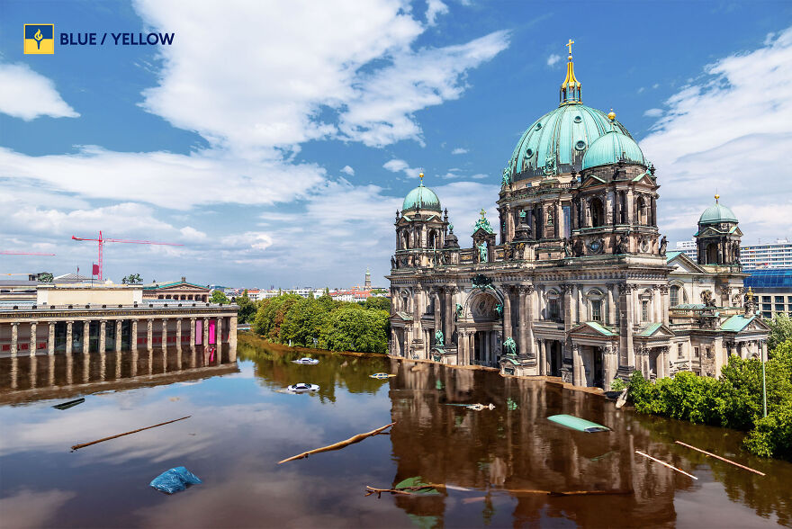 5 AI-Generated Apocalyptic Images Showcase Flooded European Landmarks As If They Were Subjected To A Similar Attack That Originally Took Place In Ukraine