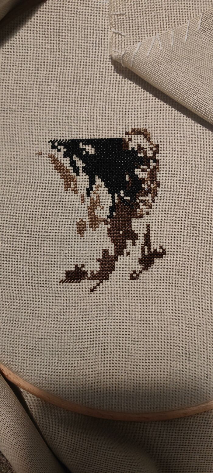 My Cross Stitch Process Of Jin Sakai Took Me 8 Months To Finish My Cross Stitch Process Of Jin Sakai Took Me 8 Months To Finish