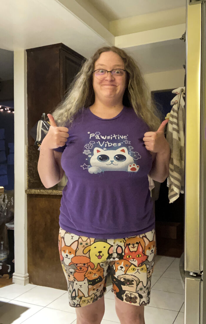 I Finally Get To Wear The Things That I Want To Wear Now That I'm In My 40s! I Can Dress To Make Myself Happy! It's So Awesome! Also Yes, Those Are My "I'm Not Leaving The House Again Today" Shorts, Haha