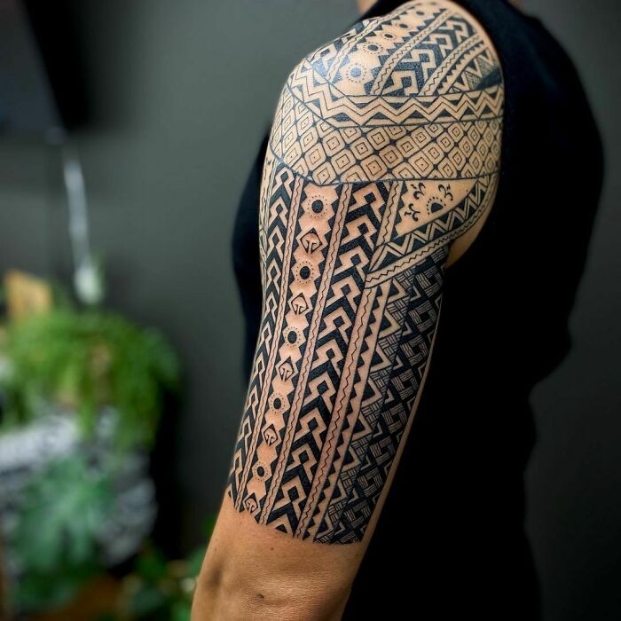 tribal tattoo sleeve