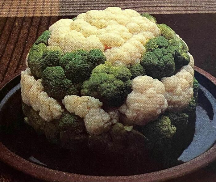 Domed Cauliflower-Broccoli Duo (Victory Garden Cookbook, 1982)
