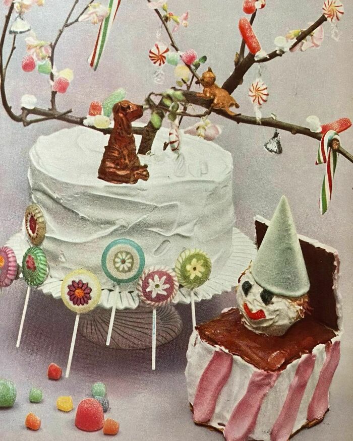 Sugar Plum Tree And Jaunty Jack-In-The-Box (The Good Housekeeping Book Of Cake Decorating, 1961)