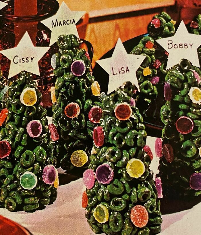 Cereal Christmas Trees (Betty Crocker’s Cook Book, 1972)