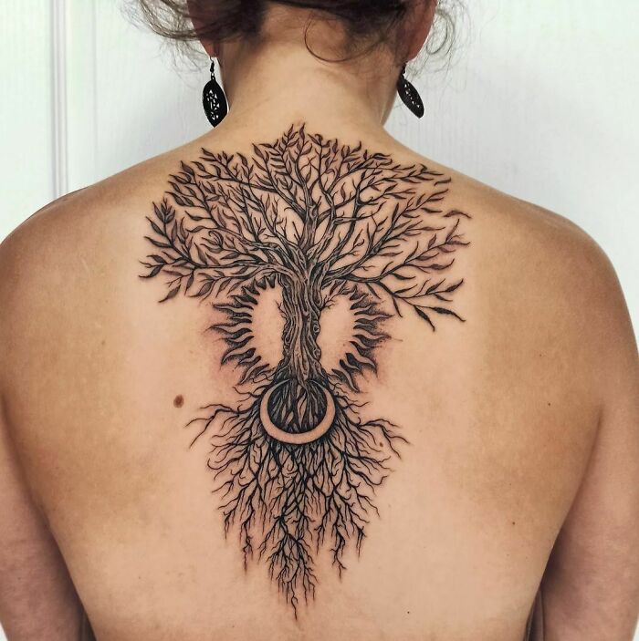 Tree Of Life Related To Stars Tattoo