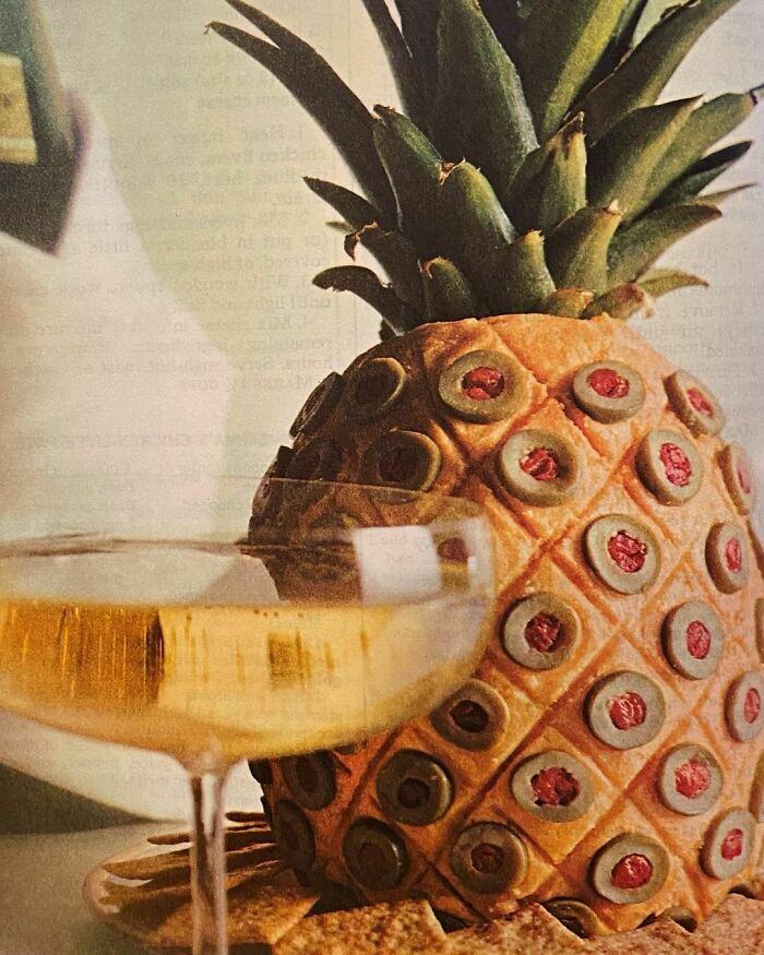 Cheese-Pate Pineapple (Mccall’s Cocktail-Time Cookbook, 1974)