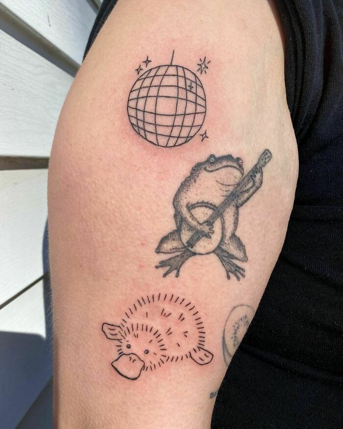 Half Arm Sleeve Patchwork Tattoos