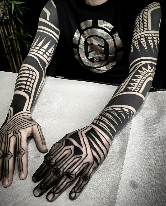 tribal black tattoo