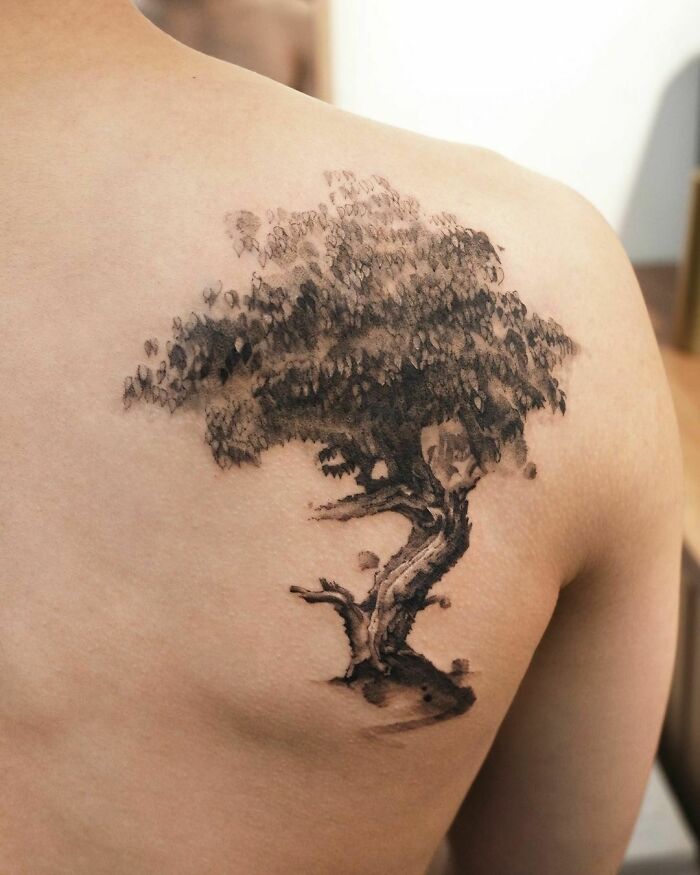Back Tree Tattoo