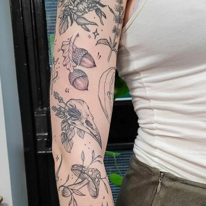 Aesthetic Nature Arm Sleeve Tattoos