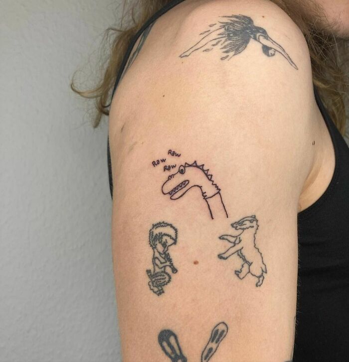 Small Arm Patchwork Tattoos