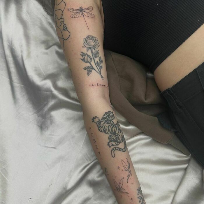 Arm Patchwork Sleeve Tattoos