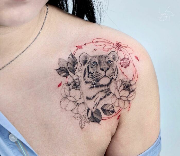 Little Tiger Piece Tattoo