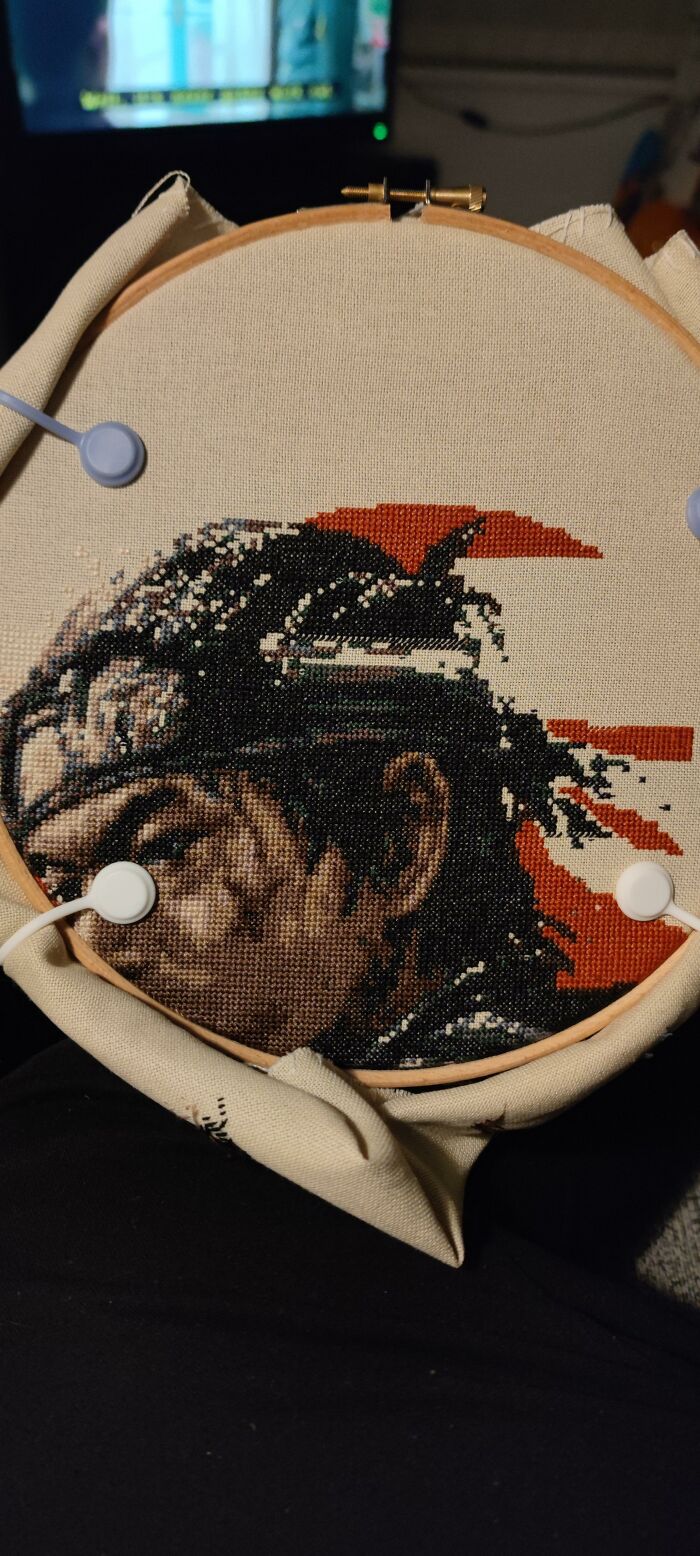 My Cross Stitch Process Of Jin Sakai Took Me 8 Months To Finish My Cross Stitch Process Of Jin Sakai Took Me 8 Months To Finish