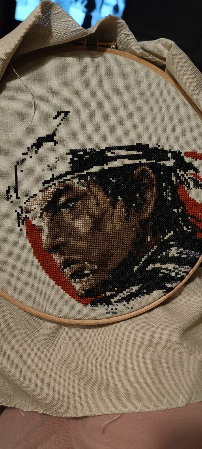 My Cross Stitch Process Of Jin Sakai Took Me 8 Months To Finish My Cross Stitch Process Of Jin Sakai Took Me 8 Months To Finish