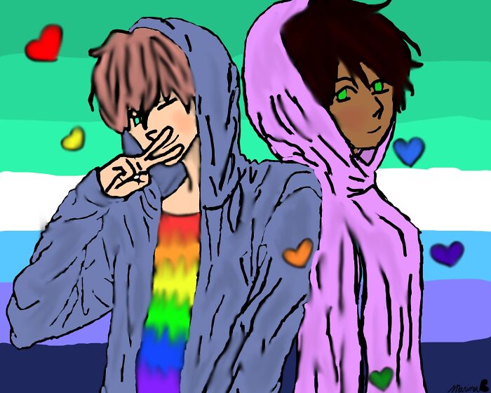 A Gay Couple I Imagined, David And Kamen