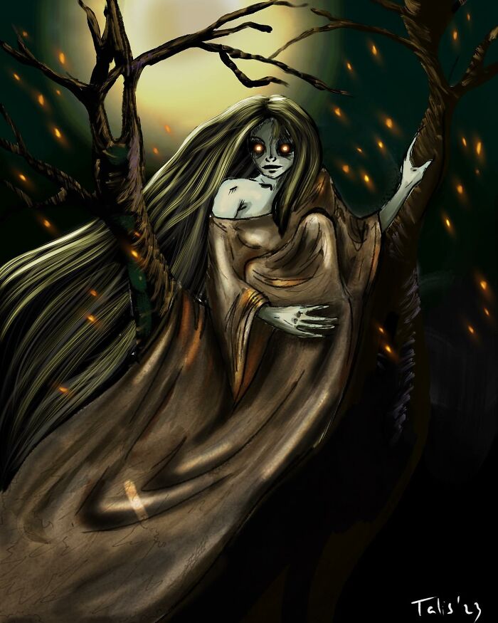 Hi Pandas, Check Out Some Of My Spooky Digital Art!