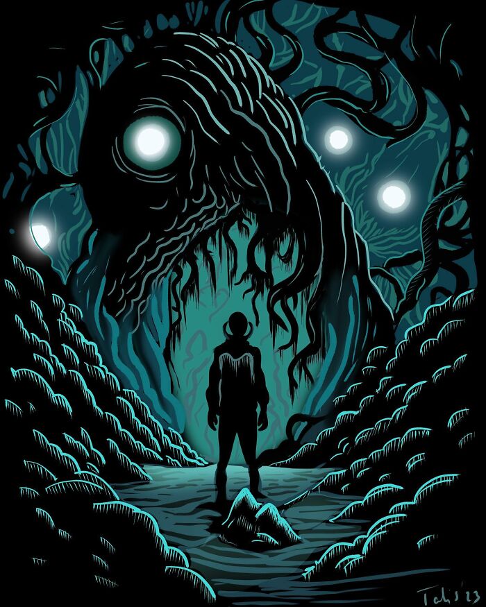 Hi Pandas, Check Out Some Of My Spooky Digital Art!