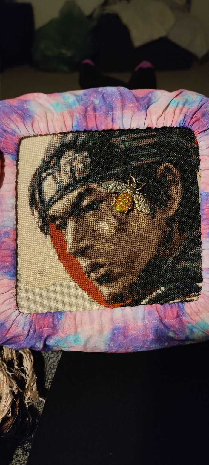 My Cross Stitch Process Of Jin Sakai Took Me 8 Months To Finish My Cross Stitch Process Of Jin Sakai Took Me 8 Months To Finish