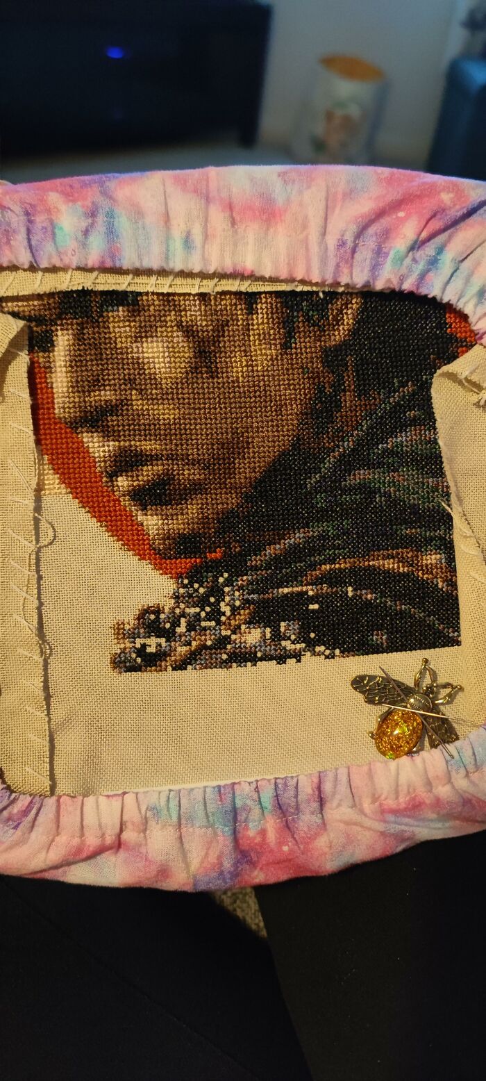 My Cross Stitch Process Of Jin Sakai Took Me 8 Months To Finish