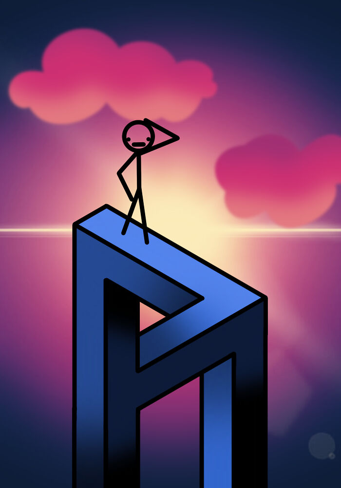 It Might Be A Lil Blurry, But I Made A Cool Optical Illusion!(Procreate)