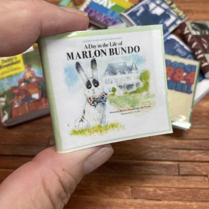 These 12 Miniature Banned Books Can Be Found In A Really Little Free Library That I Made