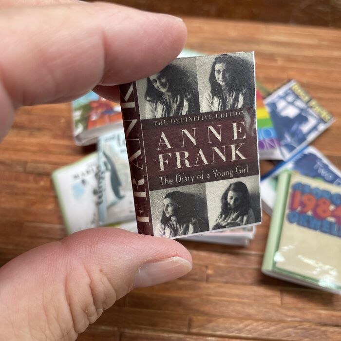 These 12 Miniature Banned Books Can Be Found In A Really Little Free Library That I Made These 12 Miniature Banned Books Can Be Found In A Really Little Free Library That I Made