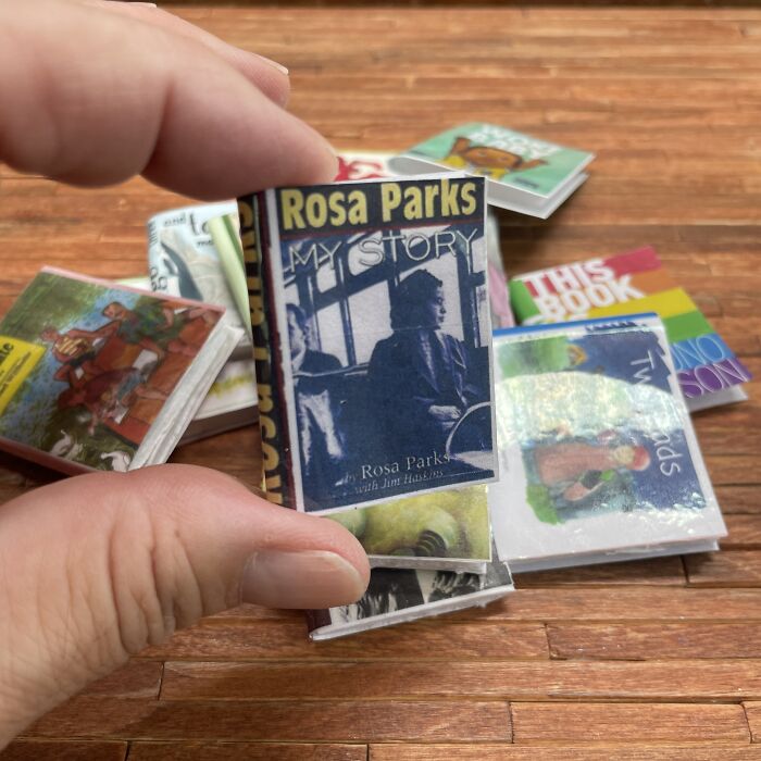 These 12 Miniature Banned Books Can Be Found In A Really Little Free Library That I Made