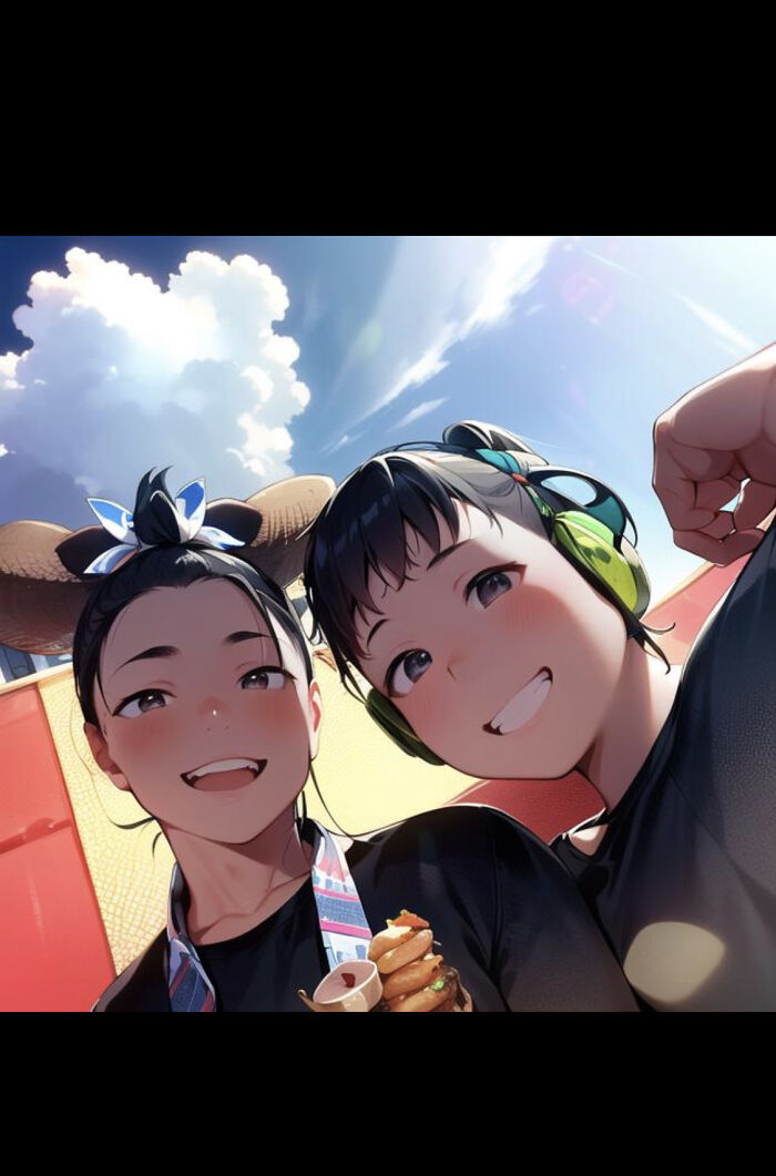 A Good Friend Of Mine And Her Brother On A Roller Coaster