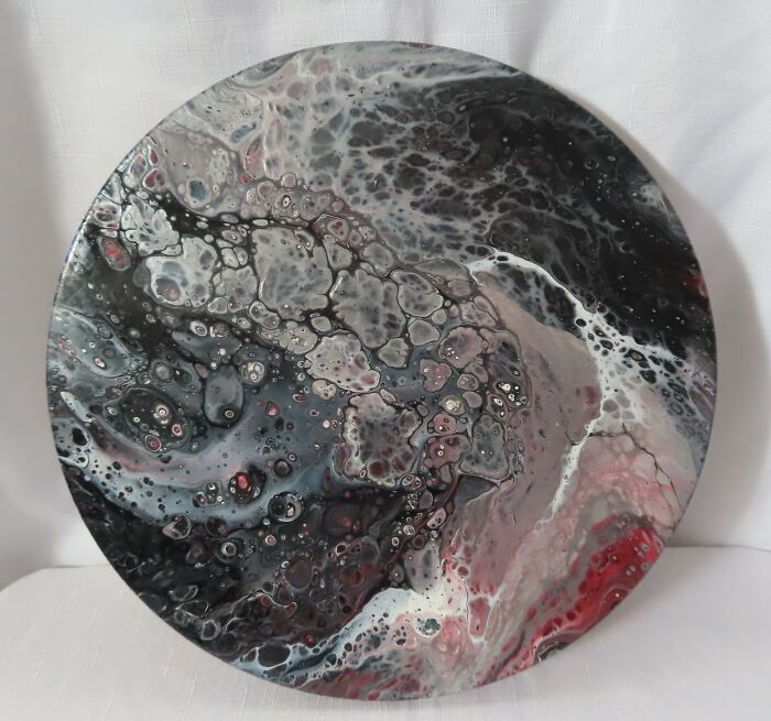 Acrylic Poured On Canvas