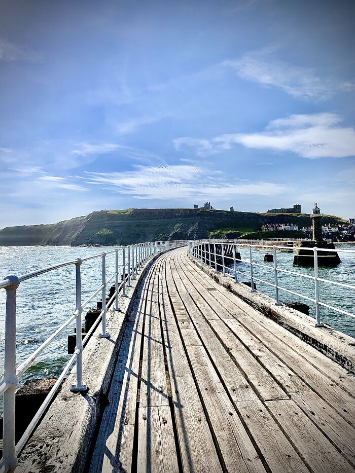 The Pier Toward The Abbey And Church