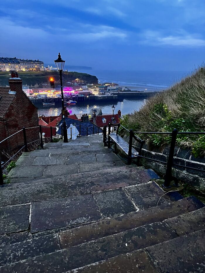 Down The 199 Stairs From The Abbey