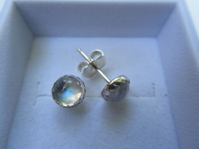 I Set Some Rainbow Moonstones In Silver Studs. Does That Count?