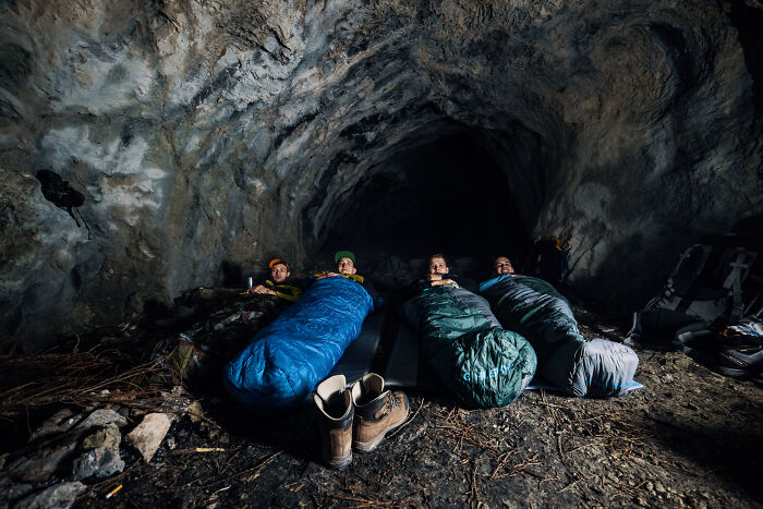 Sleeping In Cave Because Of Unexpected Rain Outside