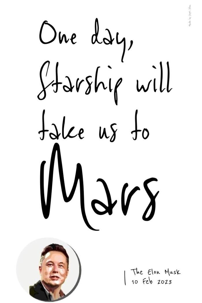 "One Day Starship Will Take Us To Mars”