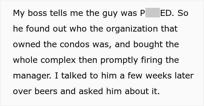 Condo Manager Gives Rich Guy Attitude, Rich Guy Ends Up Buying The Whole Complex To Sack The Guy For His Insolence Condo Manager Gives Rich Guy Attitude, Rich Guy Ends Up Buying The Whole Complex To Sack The Guy For His Insolence
