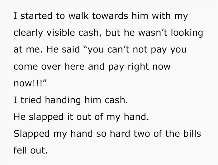 Customer Wants To Pay In Cash, Rude Barber Slaps It Out Of His Hands And Shows Him To The Credit Card Reader And He Maliciously Complies