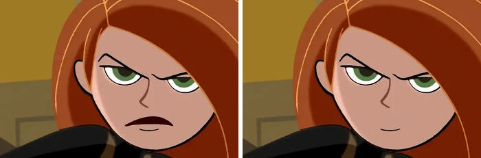 Kim Possible With vs. Without Her Iconic Moustache