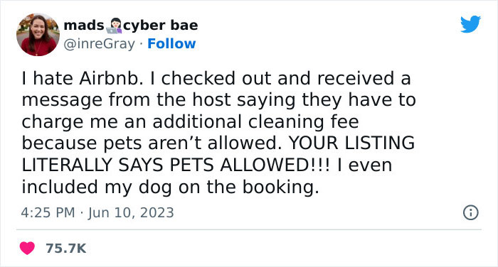 Airbnb Host Tries Gaslighting Guest About Their Pet Policy To Extract More Money, Blames It On A 'Glitch' After Being Proven Wrong Airbnb Host Tries Gaslighting Guest About Their Pet Policy To Extract More Money, Blames It On A 'Glitch' After Being Proven Wrong
