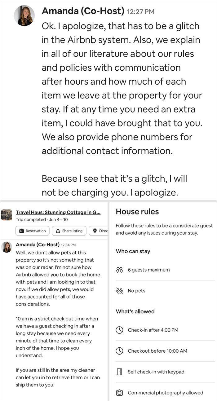 Airbnb Host Tries Gaslighting Guest About Their Pet Policy To Extract More Money, Blames It On A 'Glitch' After Being Proven Wrong Airbnb Host Tries Gaslighting Guest About Their Pet Policy To Extract More Money, Blames It On A 'Glitch' After Being Proven Wrong