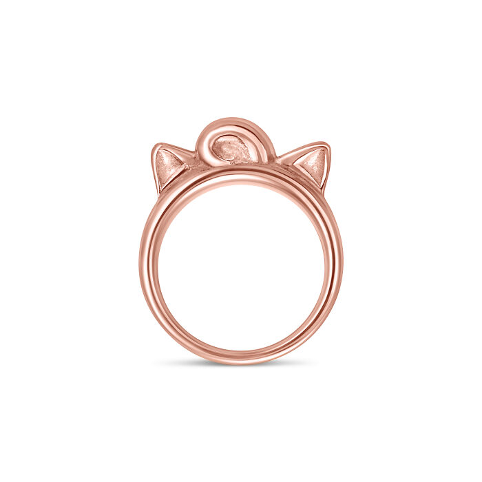 Jigglypuff Inspired Ring, 14k Rose Gold