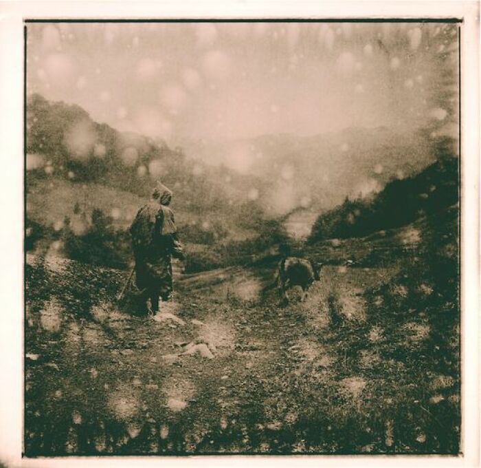 The Shepherd In The Carpathians. Lith Print 30 X 30 Cm. Printed On Paper Fomabrom Variant 112