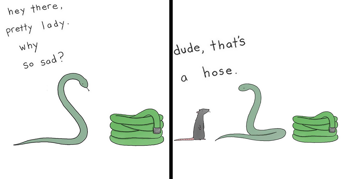 "The Simpsons" Animator Illustrates Humorous Everyday Moments Of Talking Animals (60 New Pics) - Vimarsana News