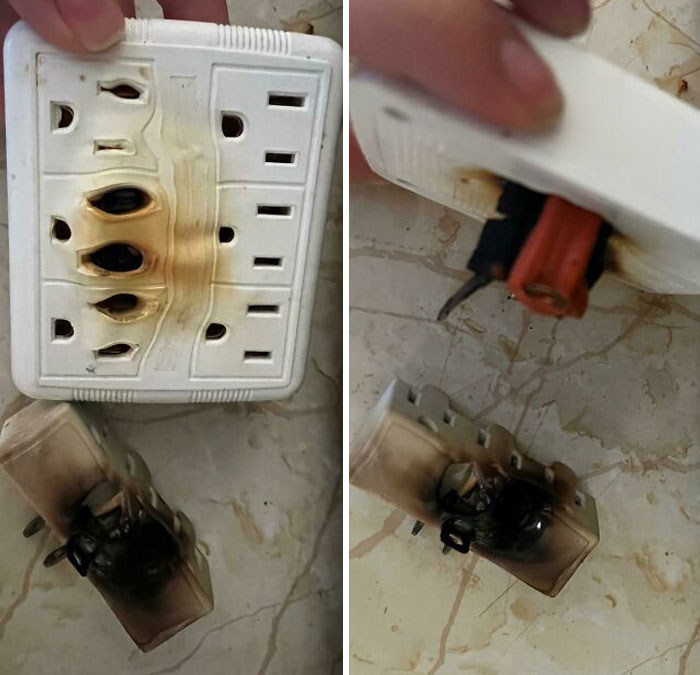 After Years Of Telling Her Not To Plug Space Heaters Into Extension Cords, My Mother Almost Burned The House Down And Ruined The Wall