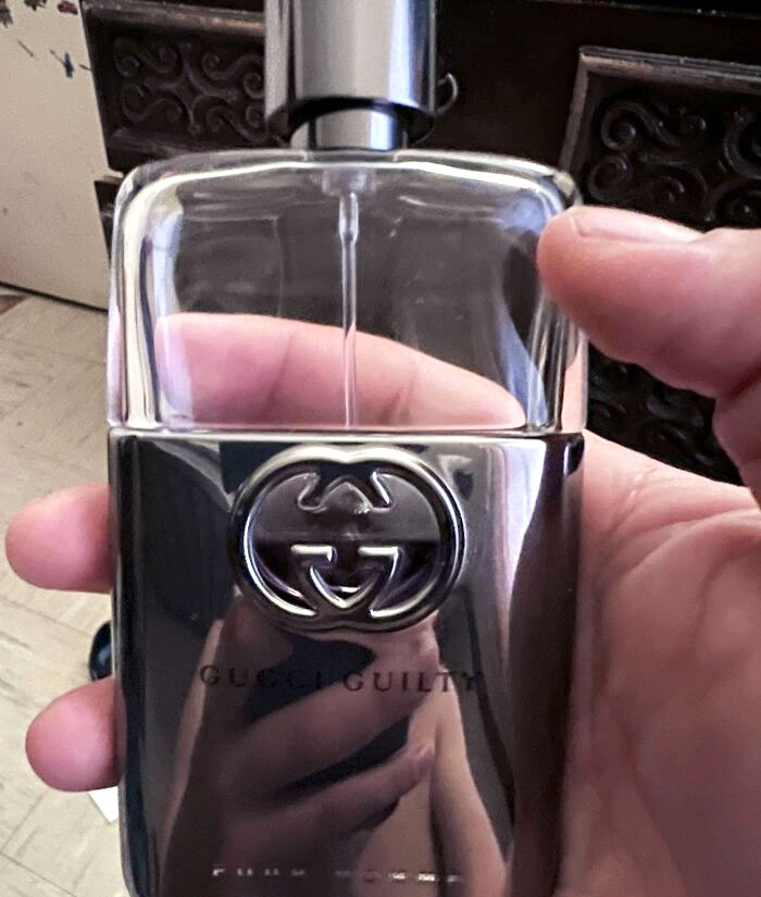 When Your Brother Uses Your Cologne. It Was Full To Where My Thumb Is A Few Days Ago. How Do You Use That Much Cologne, Is He Drinking It?