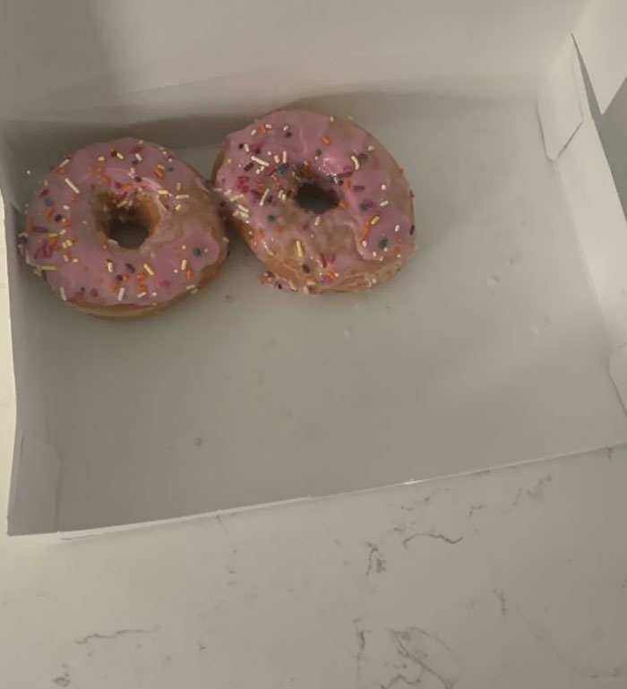 Brought Some Donuts For My Mom For Mother’s Day. My Baby Brother And My Little Cousin Saw And They Are Begging Her For The Donuts. She Barely Even Had Any