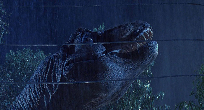 Dinosaur from "Jurassic Park" movie
