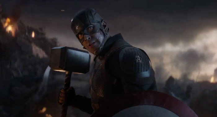 Scene from "Avengers: Endgame" movie